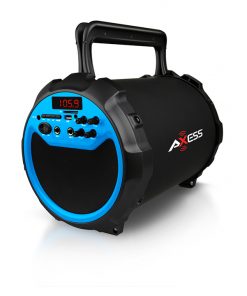 Axess BLUE Portable Bluetooth IndoorOutdoor 2.1 HiFi Loud SpeakerSing Along
