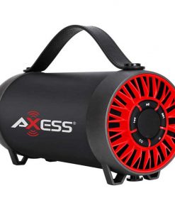 AXESS Portable Bluetooth Speaker Built-In Usb Support Fm Radio Line-In Function Rechargeable Battery