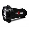 AXESS Portable Bluetooth Speaker Built-in Dancing LED Lights and Subwoofer Black