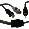 American Bass Y RCA Cable 1 male to 2 female