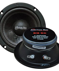 American Bass 5" Midrange Sealed Basket Speaker Black (Sold each) 200W Max