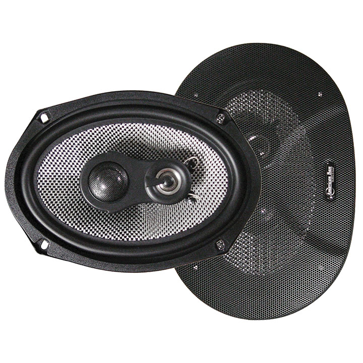 SPEAKER 6X9" 3-WAY (pair) 200WATT AMERICAN BASS;CARBON FIBER