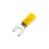 SPADE TERMINALS #8 10-12 GA. 100 PCS; YELLOW;XSCORPION