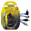 RCA CABLE 1.5' RIGHT ANGLE BLUE/PLATINUM TWISTED