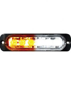 Street Vision Switching 6-LED Ultra Slim Flush Mount 19-Flash Pattern Marker Strobe Light (White