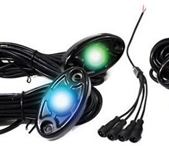 StreetSMART 4-LED Glow Pod (Black Housing) Kit - Smartphone Controlled with Brain Box IP68 12V