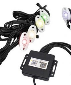 Street Vision StreetSMART 8-LED Glow Pod WHITE Kit - Smartphone Controlled with Brain Box IP68 12V w