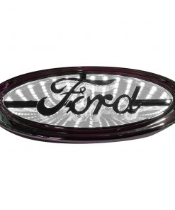 Street Vision Ford 3D Logo Badgeâ€”White