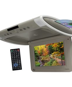 Tview 10.1" Wide Screen Flip Down w/Built in Slot Type DVD Player (Gray)
