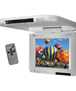 Tview 10.4" Flip Down LCD Monitor Remote Gray