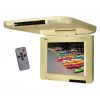 Tview 10.4" Flip Down LCD Monitor Remote Tan