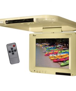 Tview 10.4" Flip Down LCD Monitor Remote Tan