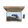 MONITOR 15.4" TVIEW OVERHEAD; TAN; REMOTE;  IR TRANSMITTER