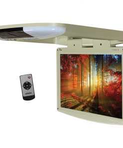 Tview 15.4" Wide Screen LED Flip Down Monitor (Tan)