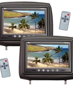 Tview 9" TFT LCD Monitor in headrest IR Trans Black