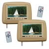 Tview 9" TFT LCD Monitor in headrest IR Trans Tan