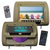 Tview 9" Headrest Monitor with DVD Player Sold in Pairs Tan