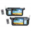 Tivew 9" Sunvisor Monitor driver and passenger side Black