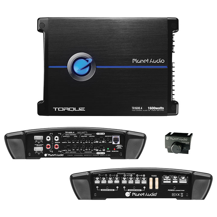 Planet 4 Channel Power Amplifier 400 Watts x 4 Max Power