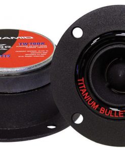 PYRAMID TWEETERS  (sold in pairs) BLACK DIE CASTBULLET STYLE; 300 WATT; 3.75"