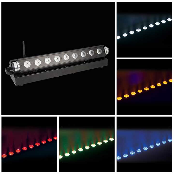 Epsilon 9-15 Watt RGBWA Light Bar Battery Powered WIBAR9V - Image 3