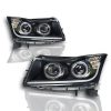 Winjet 11-15 Chevy Cruze DRL Projector Head Light - Black / Clear