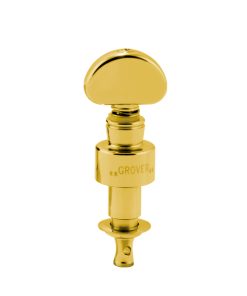 GROVER GEARED BANJO PEGS GOLD W/   METAL BUTTON SET 4