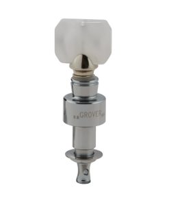 GROVER GEARED BANJO PEGS CHROME W/   SQUARE PRLD BUTTON SET 4