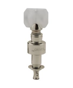 GROVER GEARED BANJO PEGS NICKEL W/   SQUARE PRLD BUTTON SET 4