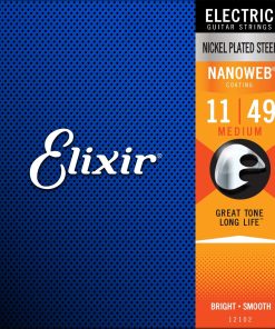 Elixir Nano Web Electric Guitar Strings Med Light