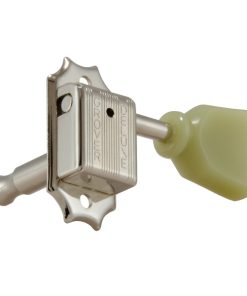 GROVER DELUXE NICKEL W/   PLASTIC KEYSTONE BUTTON SET 6 3+3