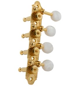 GROVER PROFESSIONAL MANDOLIN "F" STYLE GOLD SET 8 4 + 4 ON PLATE W/   PEARLOID BUTTON