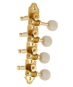 GROVER PROFESSIONAL MANDOLIN "F" VINTAGE GOLD SET 8 4 + 4 ON PLATE W/  WHITE BUTTON