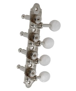 GROVER PROFESSIONAL MANDOLIN "F" VINTAGE NICKEL SET 8 4 + 4 ON PLATE W/   PEARLOID BUTTON