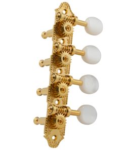 GROVER PROFESSIONAL MANDOLIN "A" STYLE GOLD SET 8 4 + 4 ON PLATE W/  PEARLOID BUTTON