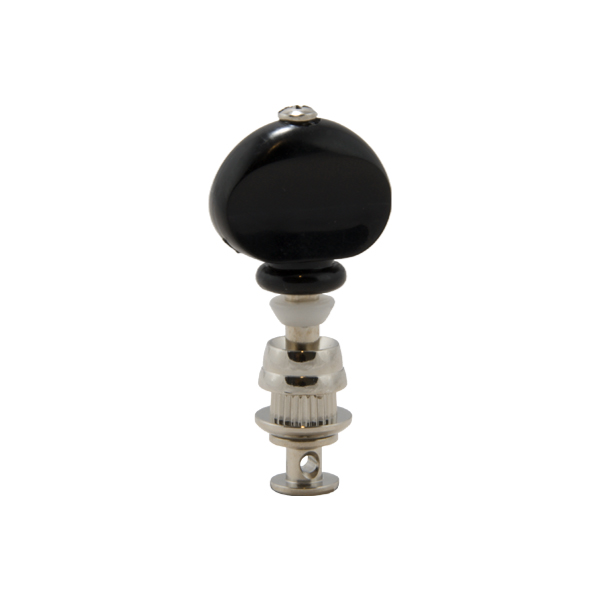 GROVER CHAMPION™ UKE PEGS W/ BLACK BUTTONS NICKEL SET 4
