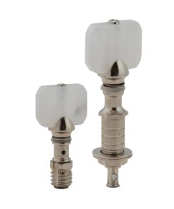 GROVER PERMA TENSION&trade; BANJO PEGS NICKEL W/   SQUARE PRLD BUTTON SET 5