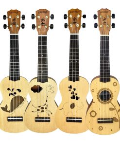 KAHUNA LASER-ETCHED MAHOGANY UKE (Ukulele) - Variety of Designs Available
