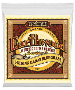 Earthwood 5-String Banjo Bluegrass Loop End 80/20 Bronze Acoustic Guitar Strings - 9-20 Gauge