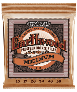 Earthwood Medium Phosphor Bronze Acoustic Guitar Strings - 13-56 Gauge