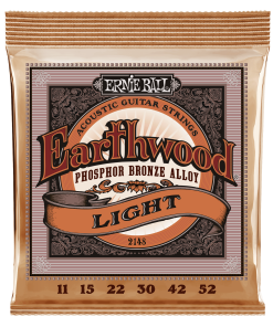 Earthwood Light Phosphor Bronze Acoustic Guitar Strings - 11-52 Gauge