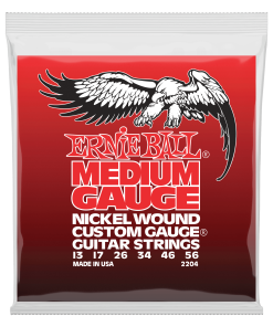 Medium Nickel Wound w/ wound G Electric Guitar Strings - 13-56 Gauge