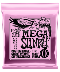Mega Slinky Nickel Wound Electric Guitar Strings - 10.5-48 Gauge