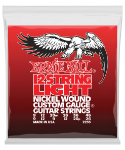 Light 12-String Nickel Wound Electric Guitar Strings - 9-46 Gauge