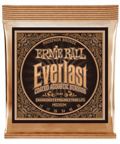 Everlast Medium Coated Phosphor Bronze Acoustic Guitar Strings - 13-56 Gauge