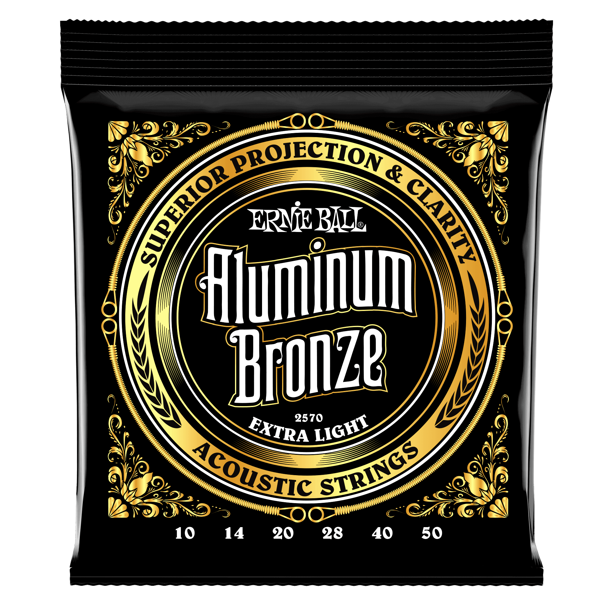Extra Light Aluminum Bronze Acoustic Guitar Strings - 10-50 Gauge