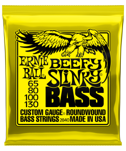 Beefy Slinky Nickel Wound Electric Bass Strings - 65-130 Gauge