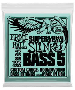 Bass 5 Slinky Super Long Scale Electric Bass Strings - 45-130 Gauge
