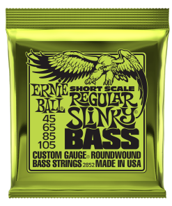 Regular Slinky Nickel Wound Short Scale Bass Strings - 45-105 Gauge