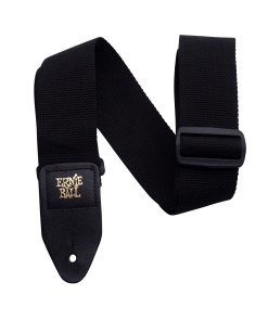 Black Polypro Guitar Strap